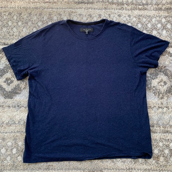 rag & bone Other - Rag&Bone Dark Blue Red Specks SS Shirt XL